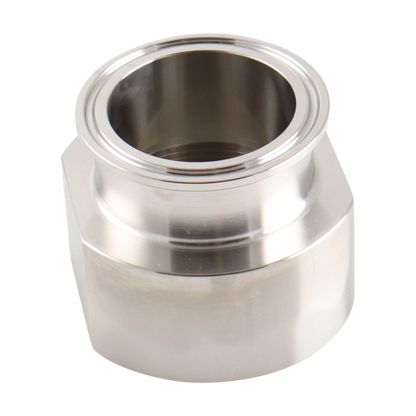 Alfa Laval 4" x 4" 21MP NPT Adapter (Male) Tri-Clover® Hygienic, 316L, 0.8Ra (Int./Ext.)