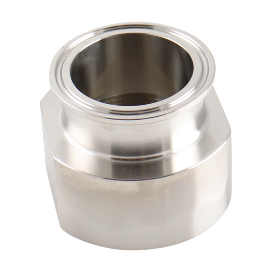 Alfa Laval 3" x 3" 22MP NPT Adapter (Female) Tri-Clover® UltraPure, 316L, 0.4EP³/Polished/SF4 (Int./Ext.), ASME BPE