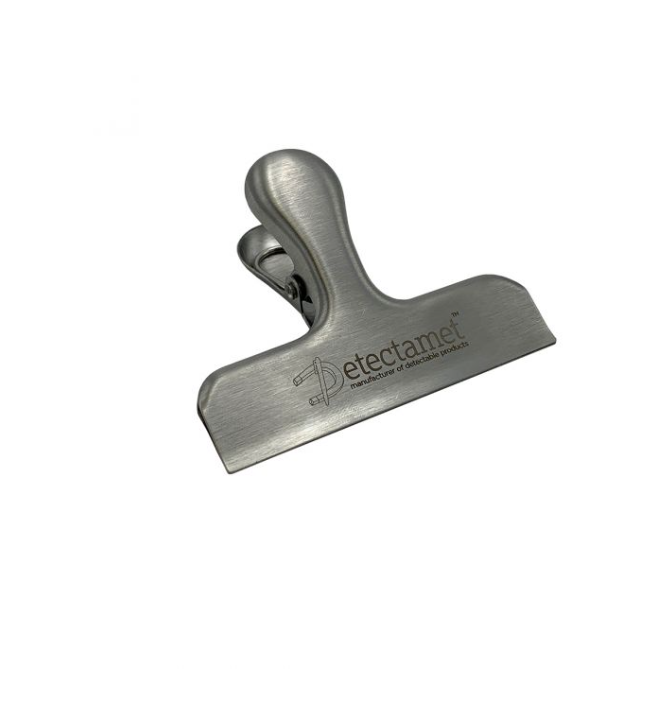 Detectamet Metal Detectable Stainless Steel Bag Clips (Pack of 5)