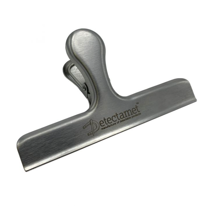 Detectamet Metal Detectable Stainless Steel Bag Clips (Pack of 5)