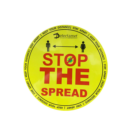 Detectamet Metal Detectable Health & Safety Floor Stickers (Pack of 25)
