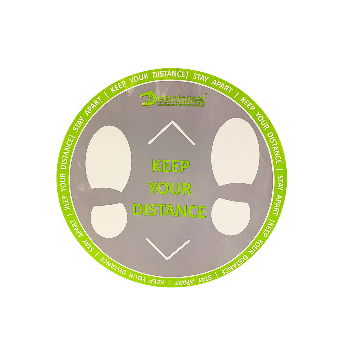 Detectamet Metal Detectable Health & Safety Floor Stickers (Pack of 25)