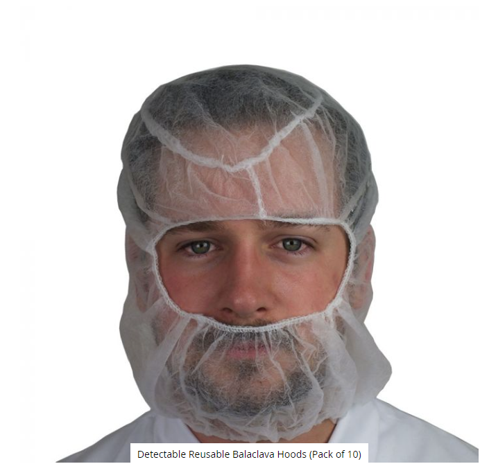 Detectamet Detectable Reusable Balaclava Hoods (Pack of 10)