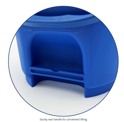 Detectamet 12L Blue Metal Detectable Bucket, Incl. Lid & Locking Clips 