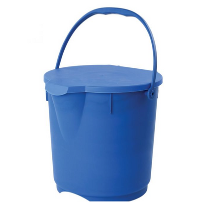 Detectamet 12L Blue Metal Detectable Bucket, Incl. Lid & Locking Clips 