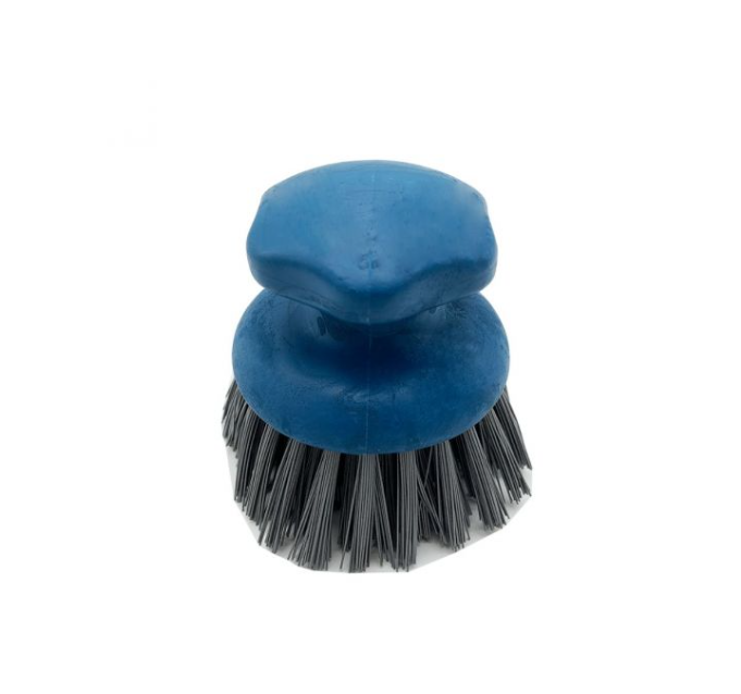 Detectamet Metal Detectable Round Hand Brush with Medium Bristles