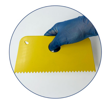 Detectamet Metal Detectable Serrated Flexible Edge Scrapers (Pack of 5)