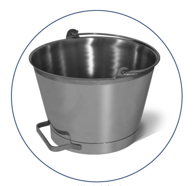 3x Detectamet Metal Detectable Stainless Steel Pails