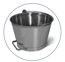 3x Detectamet Metal Detectable Stainless Steel Pails