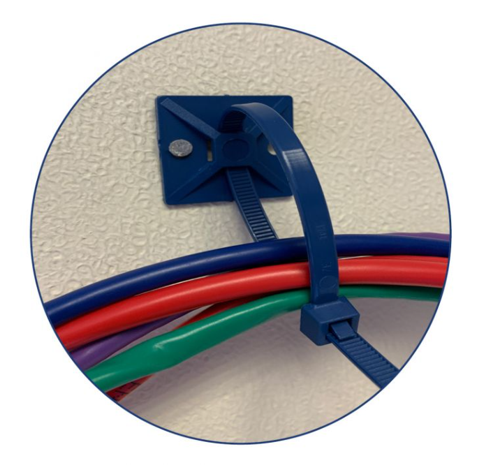Detectamet Metal Detectable Cable Tie Mounts (Pack of 10)