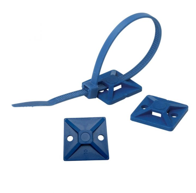 Detectamet Metal Detectable Cable Tie Mounts (Pack of 10)