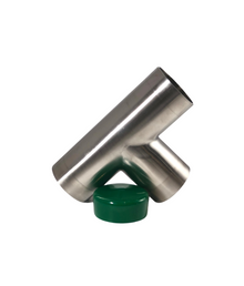 Alfa Laval 2" B7WWW Tee Tri-Clover® UltraPure, Weld, 316L, 20Ra/Polished/SF1 (Int./Ext.), ASME BPE