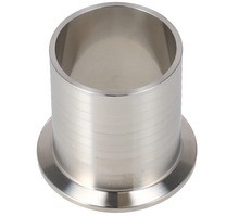 Alfa Laval 4" x 4" 14MPHR Rubber Hose Adapter Tri-Clover® Hygienic, 316L, 0.8Ra (Int./Ext.)