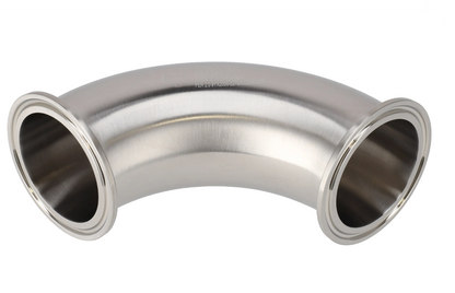 Alfa Laval 3/4" B2CMP Bend 90° Tri-Clover® UltraPure Tube, Weld, 316L, 0.4EP³/Polished/SF4 (Int./Ext.), ASME BPE