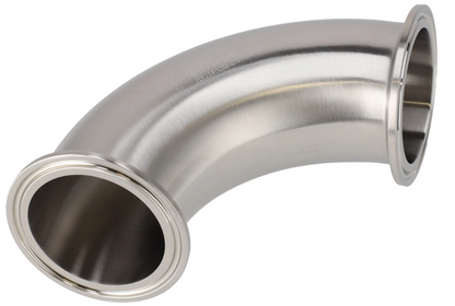 Alfa Laval 3/4" B2CMP Bend 90° Tri-Clover® UltraPure Tube, Weld, 316L, 0.4EP³/Polished/SF4 (Int./Ext.), ASME BPE