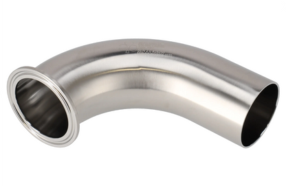 Alfa Laval 2" B2CMW Bend 90° Tri-Clover® UltraPure Tube, Weld, 316L, 0.4EP³/Polished/SF4 (Int./Ext.), ASME BPE