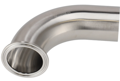 Alfa Laval 2" B2CMW Bend 90° Tri-Clover® UltraPure Tube, Weld, 316L, 0.4EP³/Polished/SF4 (Int./Ext.), ASME BPE