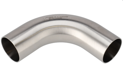 Alfa Laval 1" B2S Bend 88° Tri-Clover® UltraPure Tube, Weld, 316L, 0.4EP³/Polished/SF4 (Int./Ext.), ASME BPE