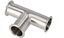 Alfa Laval 6" B7MP Equal Tee (Tri-Clamp) Tri-Clover® Hygienic, 304L, 0.8Ra/Polished (Int./Ext.), Tri-Clamp, 3A