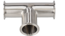 Alfa Laval 6" B7MP Equal Tee (Tri-Clamp) Tri-Clover® Hygienic, 304L, 0.8Ra/Polished (Int./Ext.), Tri-Clamp, 3A