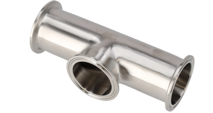Alfa Laval 2" B7MPS Tee, Weld, 316L, 0.5Ra/Polished/SF1 (Int./Ext.), ASME BPE