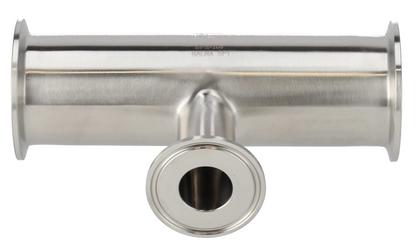 Alfa Laval 1" x 2" B7RMP Reducing Tee, 316L, 0.5Ra/Polished/SF1 (Int./Ext.)