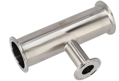 Alfa Laval 2" x 2½" B7RMP Reducing Tee, 316L, 0.4EP³/Polished/SF4 (Int./Ext.)