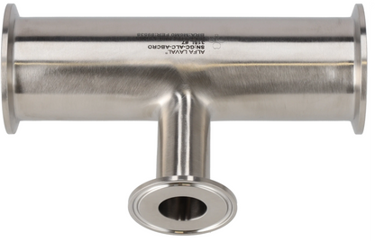 Alfa Laval 2" x 2½" B7RMP Reducing Tee Tri-Clover® Hygienic, 316L, 0.8Ra/Polished (Int./Ext.), Weld, 3A