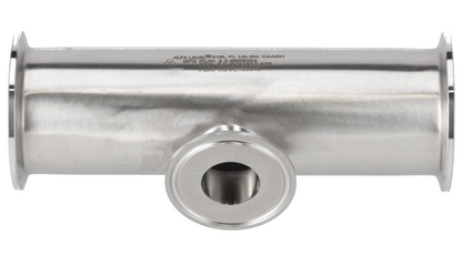 Alfa Laval 2" x 2½" B7RMPS Reducing Tee (Short), 316L, 0.5Ra/Polished/SF1 (Int./Ext.)