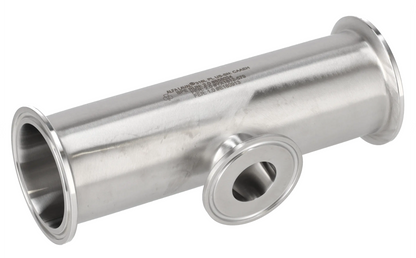 Alfa Laval 2" x 2½" B7RMPS Reducing Tee (Short), 316L, 0.5Ra/Polished/SF1 (Int./Ext.)
