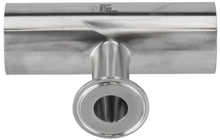 Alfa Laval 3" x 4" B7RWWM Reducing Tee, Weld/Weld/Tri-Clamp, 316L, 0.5Ra/Polished/SF1 (Int./Ext.)