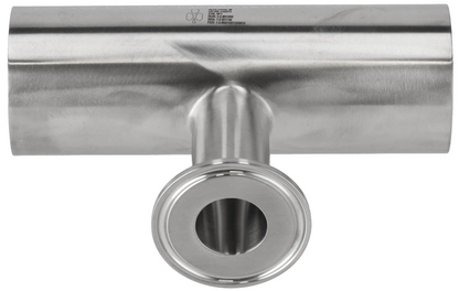 Alfa Laval 1½" x 3/4" B7RWWM Reducing Tee, Weld/Weld/Tri-Clamp, 316L, 0.5Ra/Polished/SF1 (Int./Ext.)