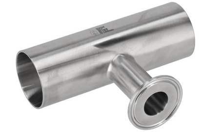 Alfa Laval 1½" x 3/4" B7RWWM Reducing Tee, Weld/Weld/Tri-Clamp, 316L, 0.5Ra/Polished/SF1 (Int./Ext.)