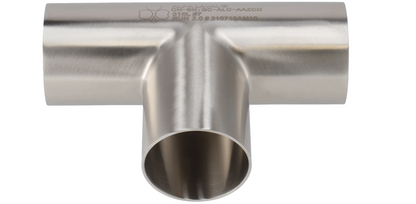 Alfa Laval 1½" B7WWW Equal Tee (Weld) Tri-Clover® Hygienic, 316L, 0.8Ra/Polished (Int./Ext.), Weld, 3A