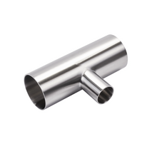 Alfa Laval DIN-65/DIN-80 Reducing Tee (RTS) Hygienic DIN Fittings, 304L, 0.8Ra/0.8Ra/HSF3 (Int./Ext.), DIN-11852