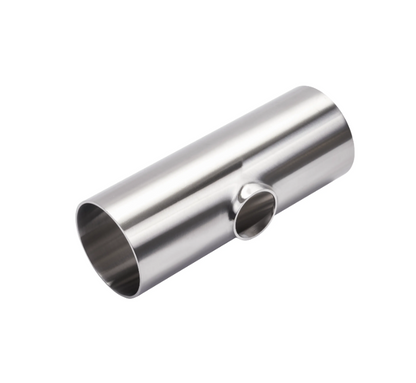Alfa Laval DIN-40/DIN-100 Short Reducing Tee (RTK) Hygienic DIN Fitting, 304L, 0.8Ra/1.6Ra/HSF2 (Int./Ext.), DIN-11852