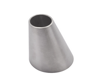 Alfa Laval 72.2mm-101.6mm Eccentric Reducer Hygienic Fitting, BS-4825, 316L, Raw/Polished (Int./Ext.)