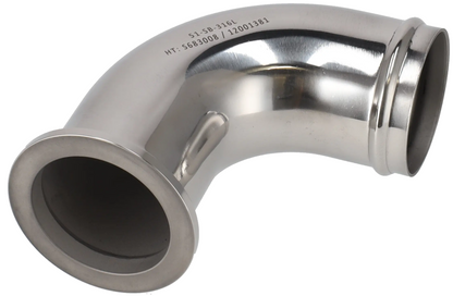 Alfa Laval 38mm Bend, Hose & Liner SMS Hygienic Fitting, 316L, ISO-2037 (Tube)