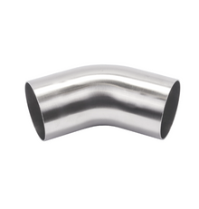 Alfa Laval 101.6mm 45° Bend Hygienic Fitting, 316L, ISO-2037, Polished (Int./Ext.)