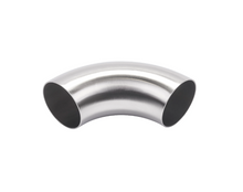 Alfa Laval 76.1mm 90° Bend Hygienic Fitting, 304L, R= 1 x D, ISO-2037, Raw Polished (Int./Ext.)