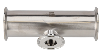 Alfa Laval 1" x 2" B7RMPS Reducing Tee (Short), 316L, 0.4EP³/Polished/SF4 (Int./Ext.)