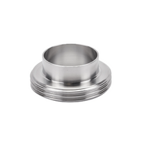 Alfa Laval 100mm/DIN-100 Male Part Union (Long) Hygienic ISO2037 Fitting, 316L, DIN-11851 (Tube)