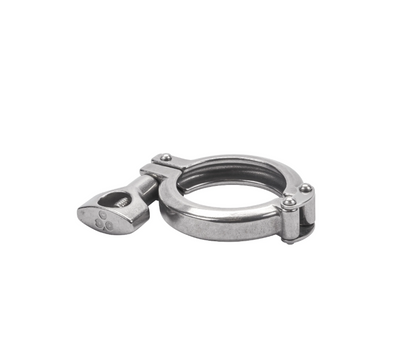 Alfa Laval 4" 13MHHM Clamp Ring Tri-Clover® Hygienic, 304L, Double Hinged