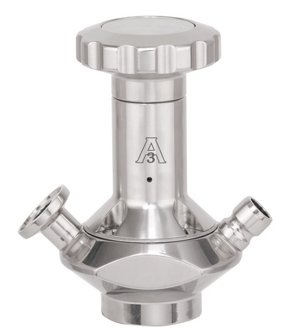 Alfa Laval (Size 10) 51 mm, Unique Double Seat Sample Valve, Pipe Weld ISO, Q (Silicone), Supplied With Manual Handle