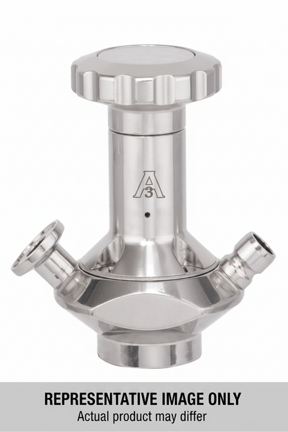 Alfa Laval (Size 10) 51 mm, Unique Double Seat Sample Valve, Pipe Weld ISO, Q (Silicone), Supplied With Manual Handle