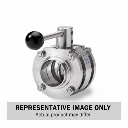 Alfa Laval 2" Butterfly Valve LKB-F ISO Q (Silicone), 304L, Weld/Weld