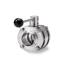 Alfa Laval 101.6 / 4" Butterfly Valve LKB-F ISO WELD/WELD, PFA 316L