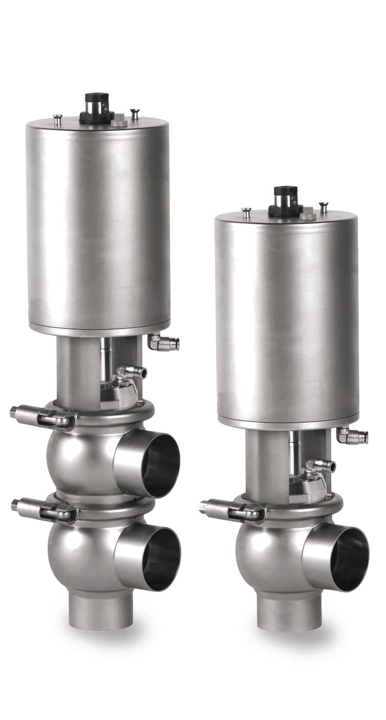 Alfa Laval 1.5" Aseptic Unique Single Seat Valve, 316L, 0.8/Blasted (Int./Ext.), Normally Open, Shut Off, EPDM, Body Type 300, Weld Ends