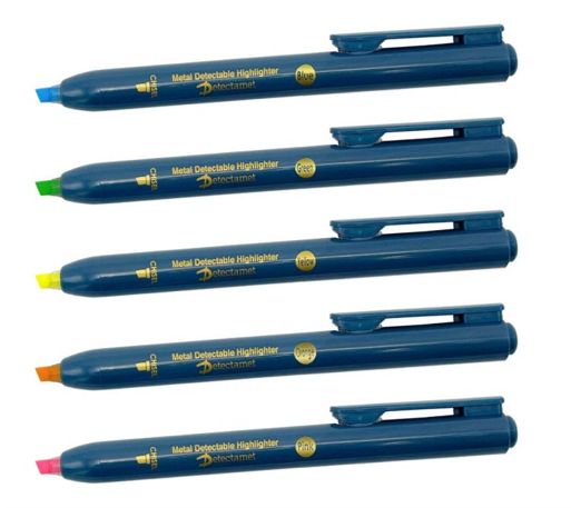 Detectamet Retractable Highlighters (Pack of 5)