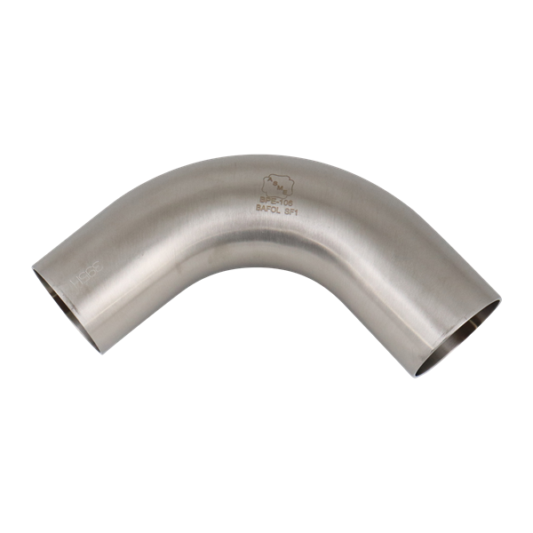 Alfa Laval 2" B2S Bend 90° Tri-Clover® UltraPure Tube, Weld, 316L, 20Ra/Polished/SF1 (Int./Ext.), ASME BPE